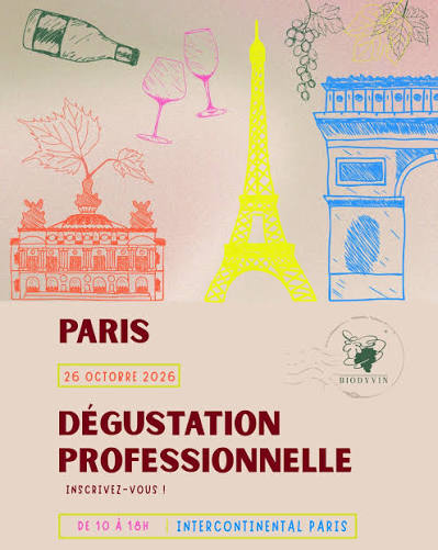 Interkontinentale Weinverkostung in Paris mit Biodyvin
